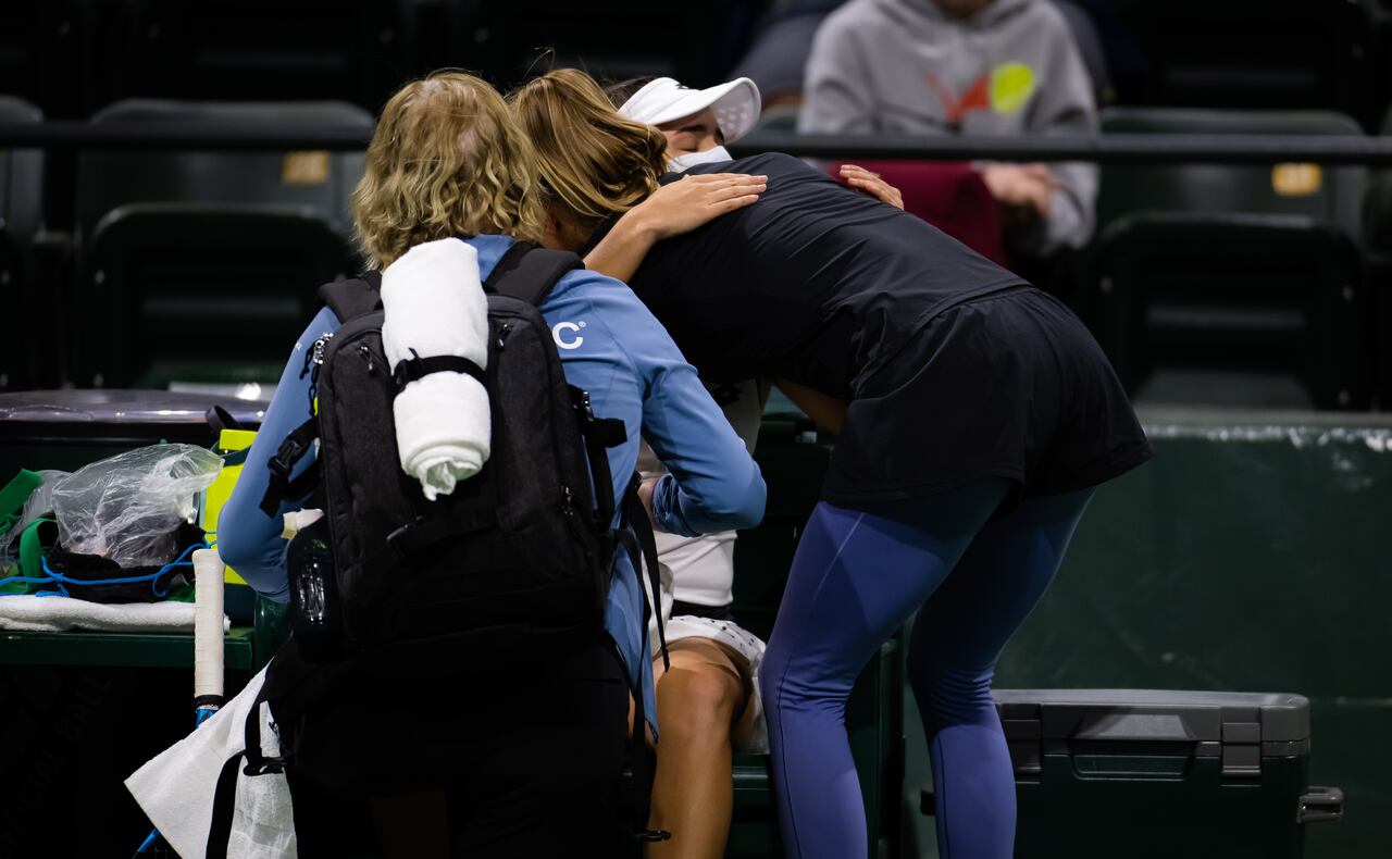 María Camila Osorio, tenista colombiana, lamenta su lesión en Indian Wells