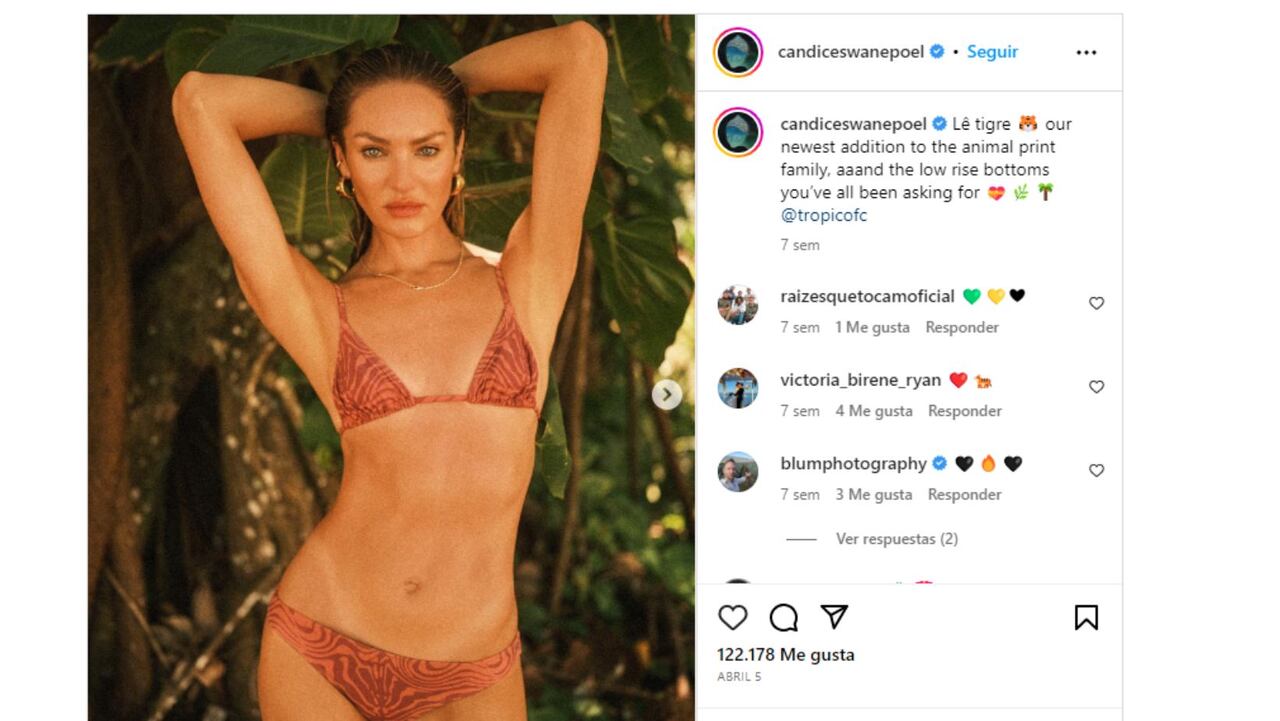 Las fotos en microbikini con las que una modelo de Victoria’s Secret encendió las redes