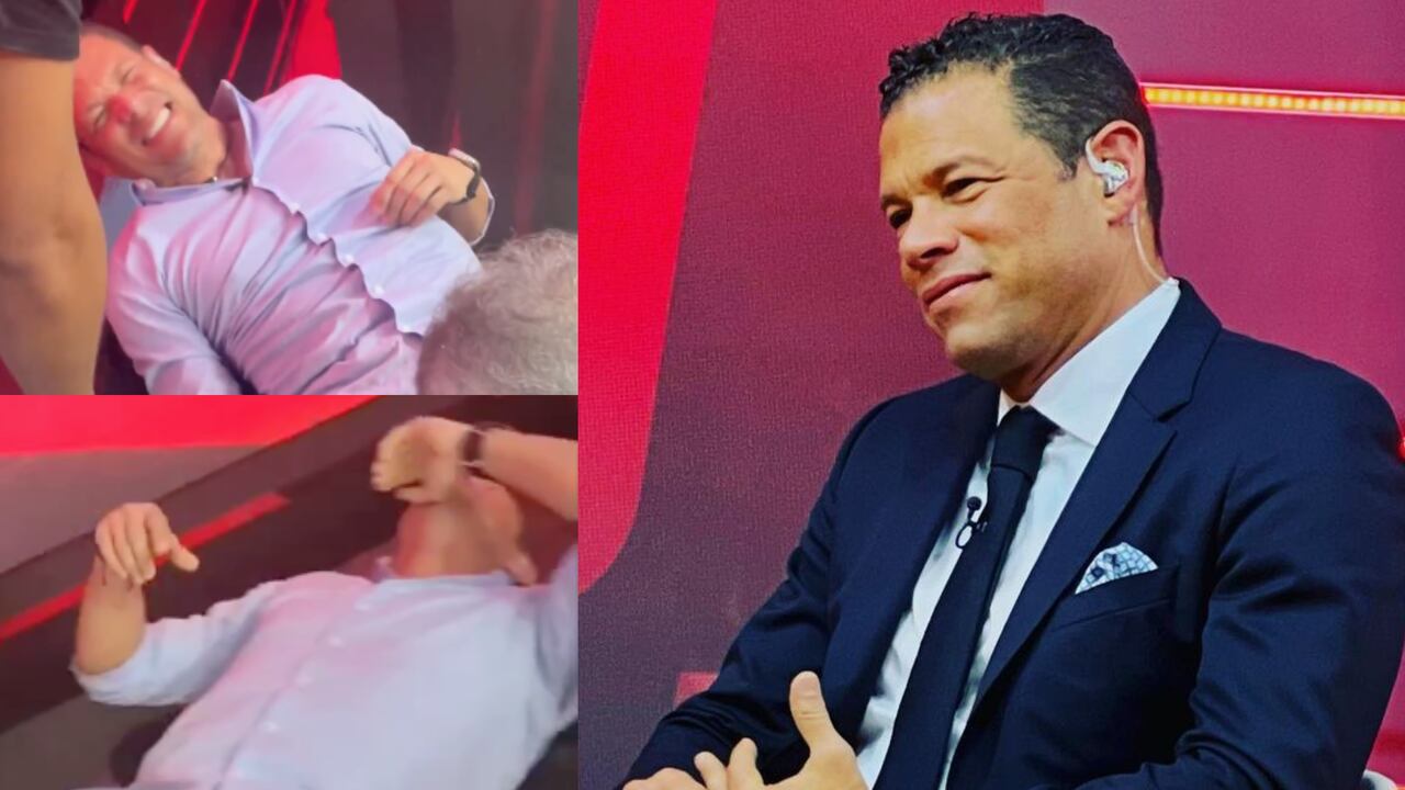 Óscar Córdoba tuvo que recibir ayuda en medio de programa de ESPN por problema físico