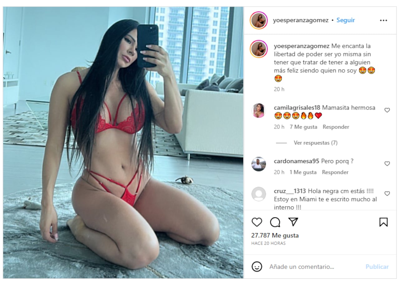 Foto: Instagram @yoesperanzagomez
