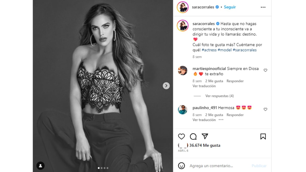 Sara Corrales muestra su atlético cuerpo en sensuales imágenes