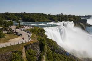 NEW YORK, NY - JUNE 19: A general view of Niagara Falls State Park in Niagara Falls, New York, United States on June 19, 2022. (Photo by Mustafa Hussain/Anadolu Agency via Getty Images)