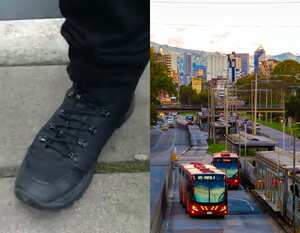 Cámara en el zapato - Transmilenio