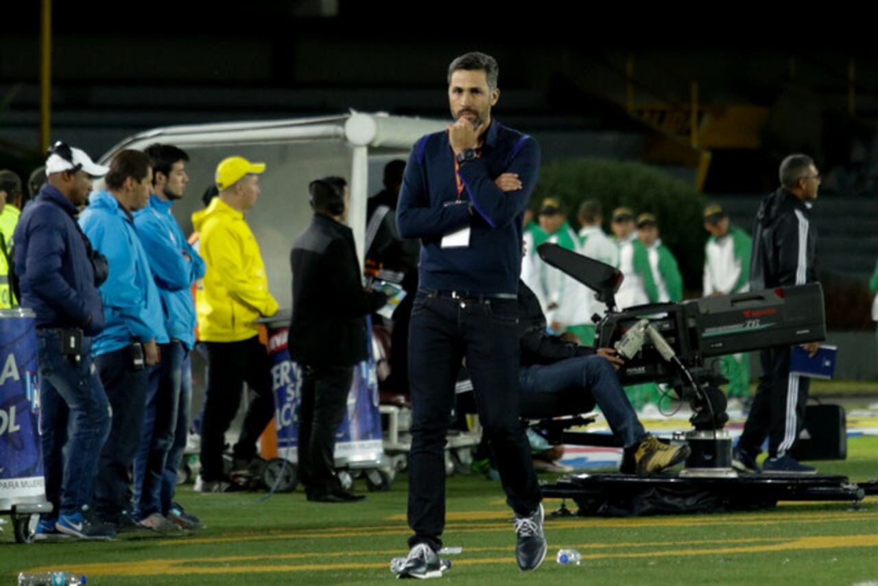Mario Alberto Yepes mientras fue entrenador del Deportivo Cali