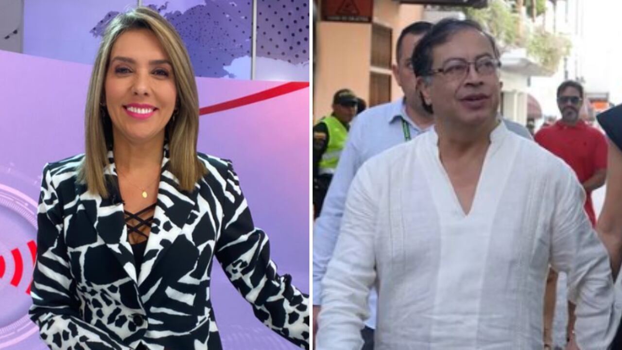 Monica Rodríguez y Gustavo Petro