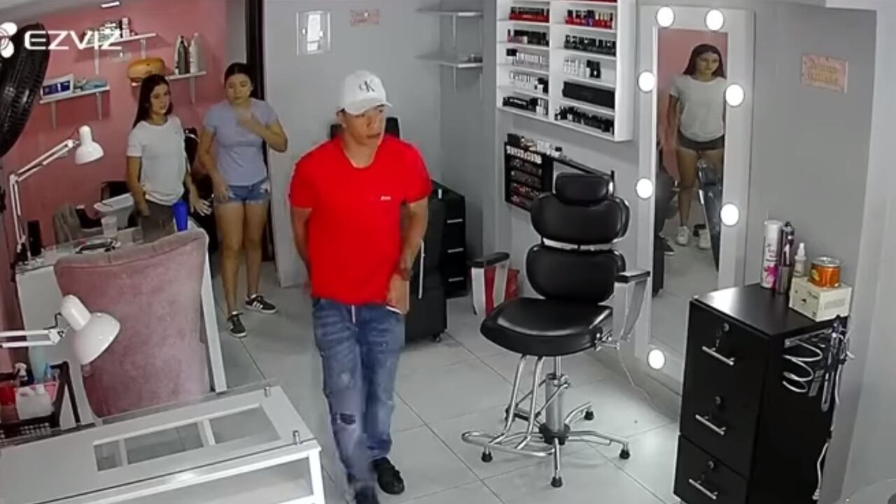 La mala suerte de ladrón: robó peluquería y cámaras full HD lo grabaron