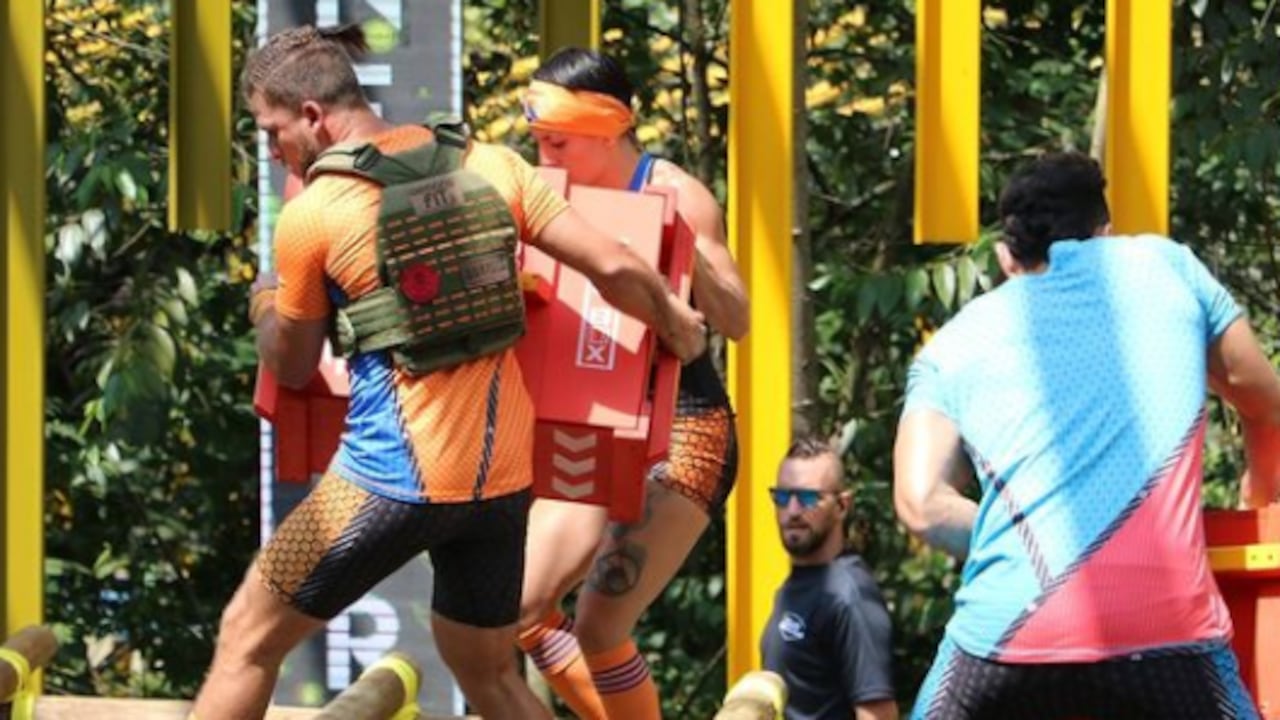 Participantes del 'Desafío The Box' durante una de las pruebas
