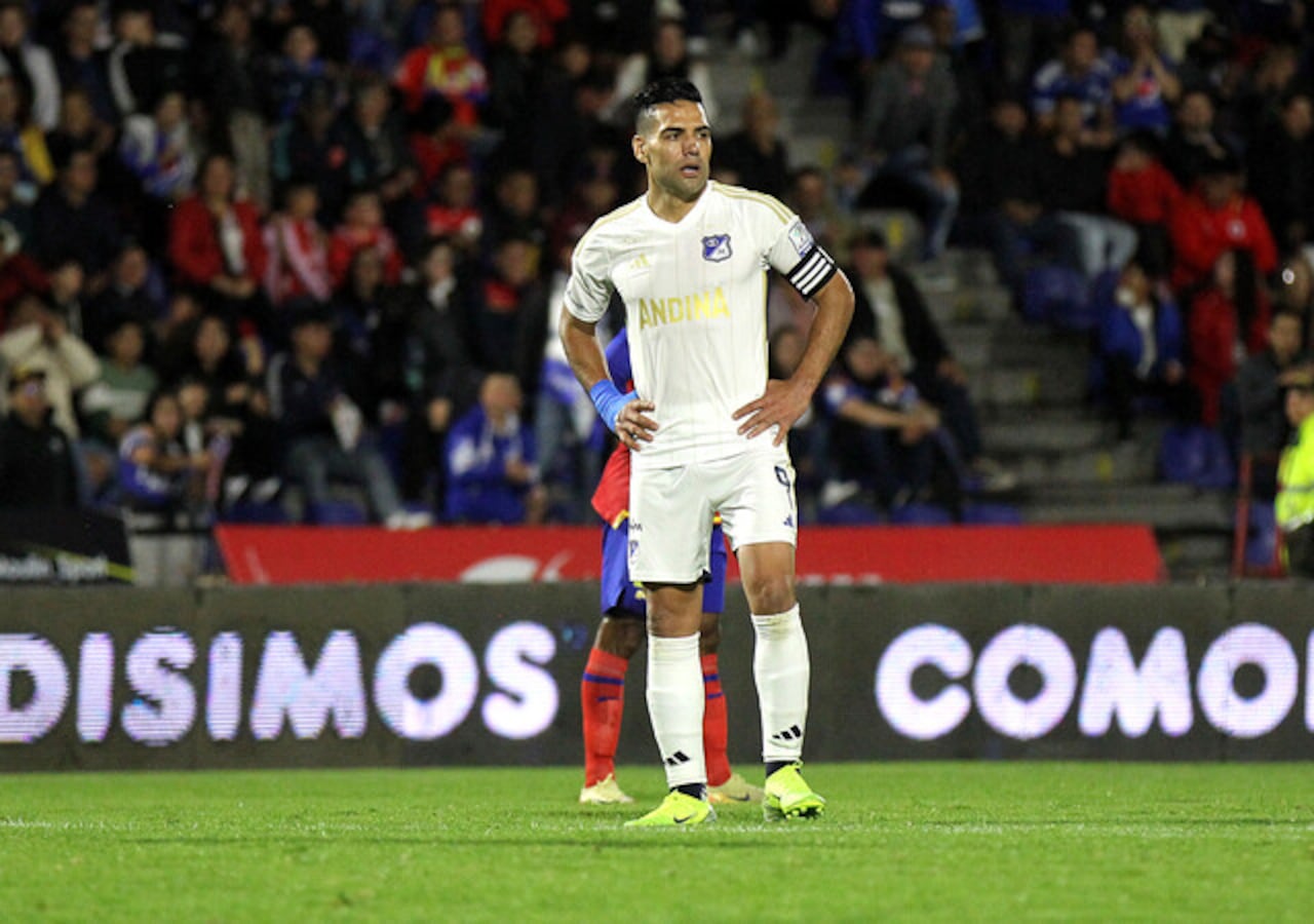 Falcao jugando ante Pasto en el estadio La Libertad.