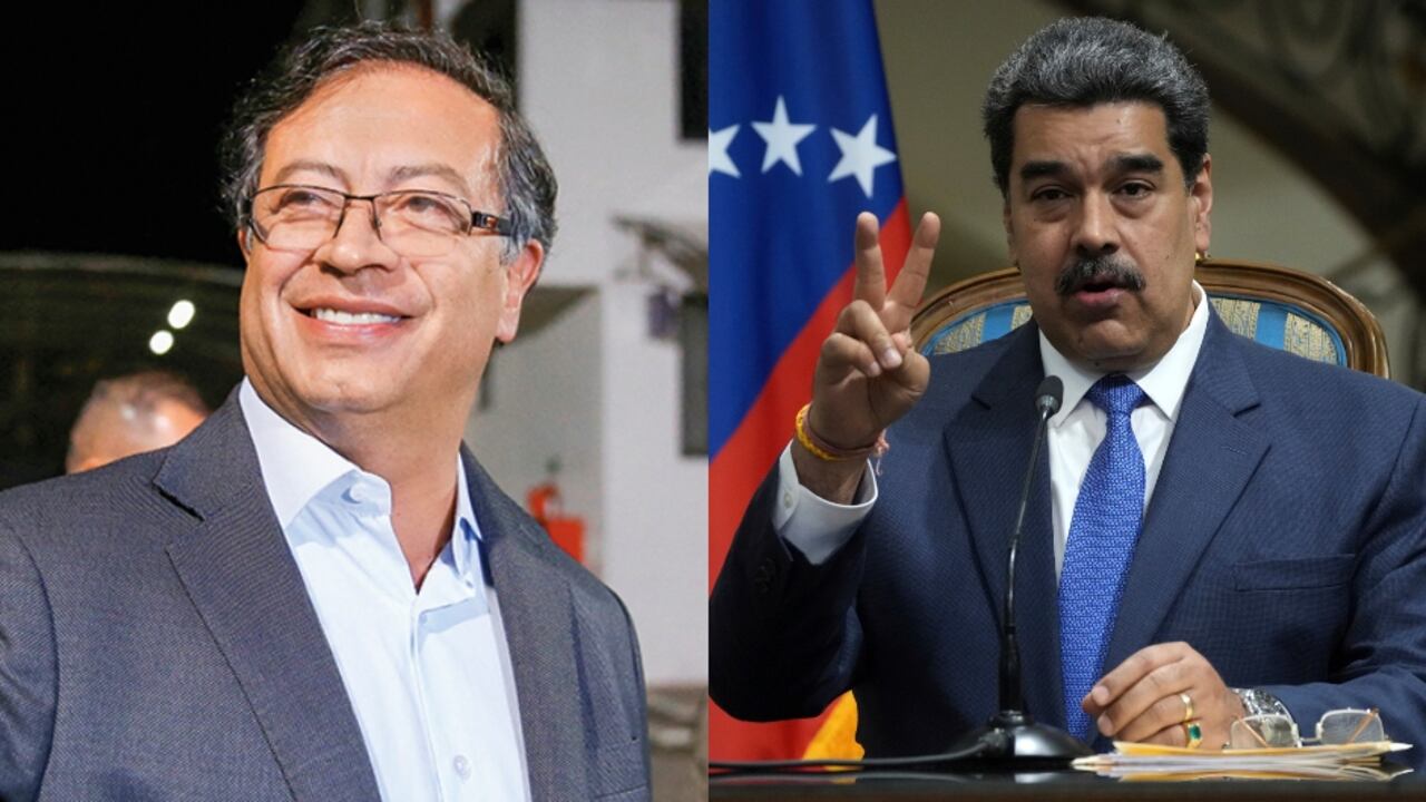 Gustavo Petro y Nicolás Maduro