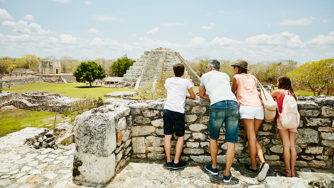 Las ruinas en Cancún.