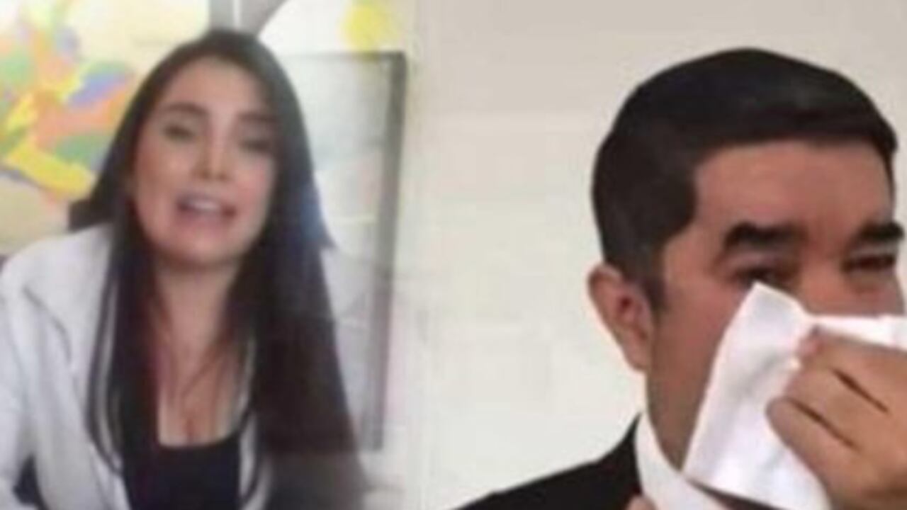 Aída Merlano y el odontólogo Javier Cely