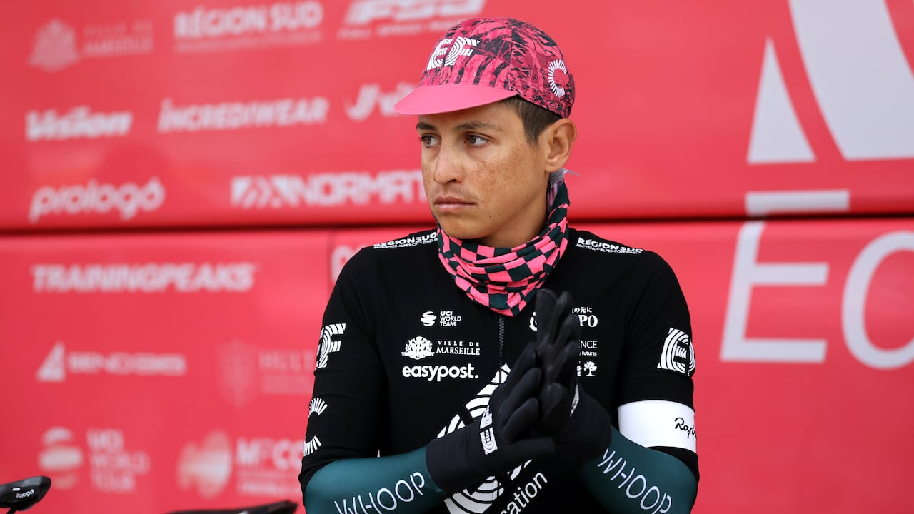 CAMBRILS, SPAIN - MARCH 26: Johan Esteban Chaves Rubio of Colombia and EF Education - Easypost prior to the 101st Volta Ciclista a Catalunya 2022 - Stage 6 a 168,5km stage from Costa Daurada (Salou-Cambrils) to Costa Daurada (Salou-Cambrils) / #VoltaCatalunya101 / #WorldTour / on March 26, 2022 in Cambrils, Spain. (Photo by Gonzalo Arroyo Moreno/Getty Images)