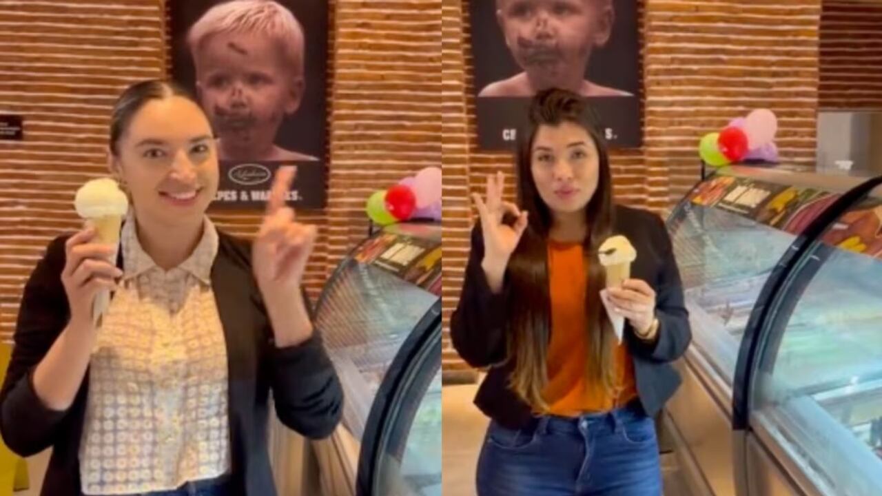 Tiktoker muestra la manera "correcta" de comer helado