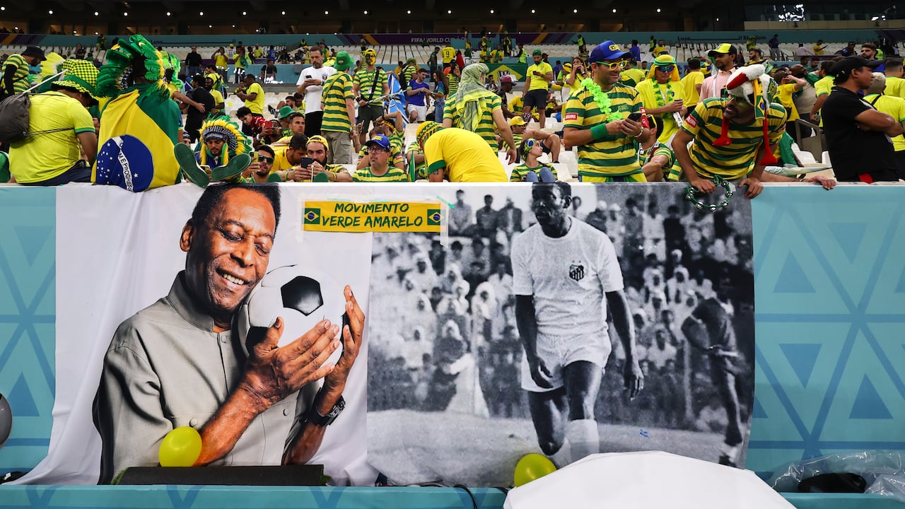 Pelé, el máximo ídolo del fútbol brasileño.