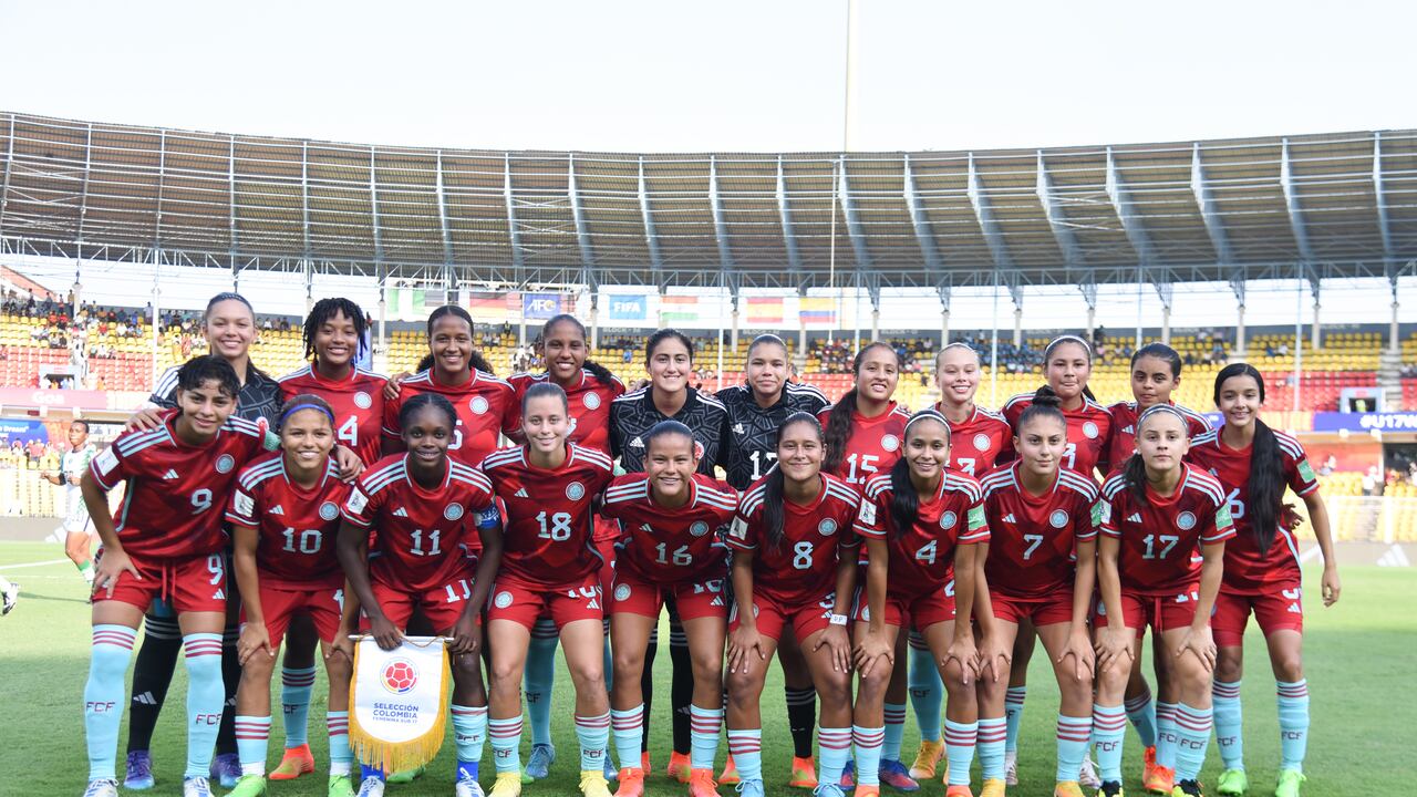 Selección Colombia femenina sub-17 en el mundial de la India.