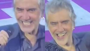 El cantante se hizo tendencia en redes por su particular gesto