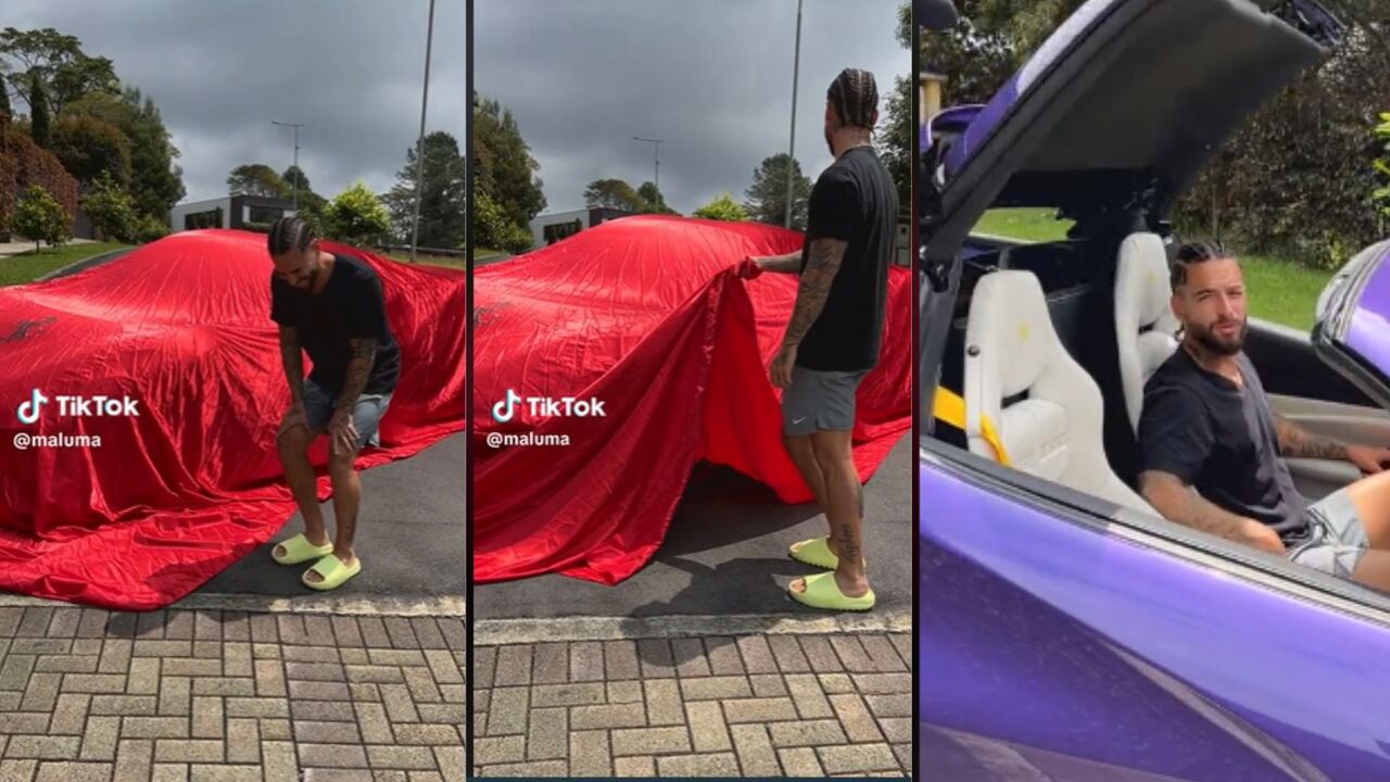 Maluma no pudo de la dicha al mostrar su nuevo Ferrari: cuesta una millonada
