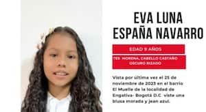 La pequeña de 8 años, vestía una blusa morada y jean azul.