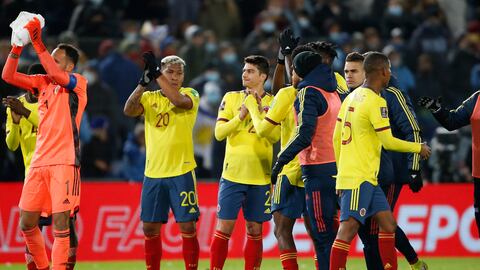 Jugadores de la Selección Colombia