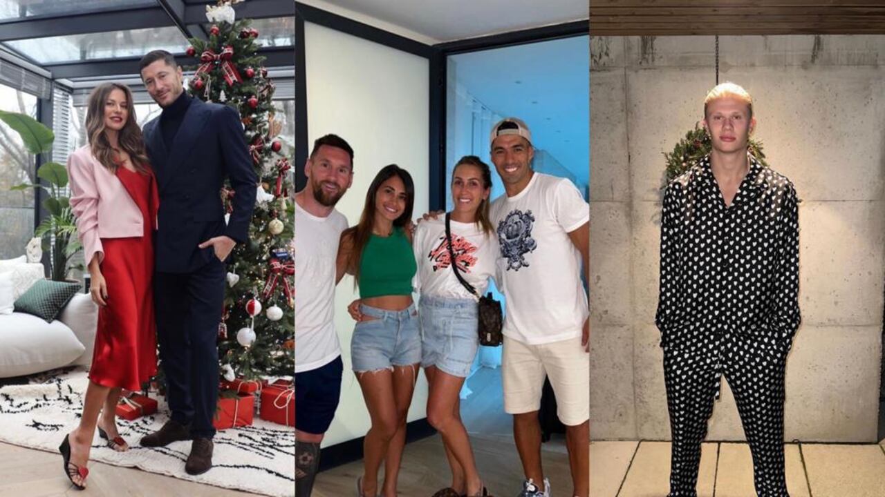 Robert Lewandowski, Lionel Messi y Erling Haaland