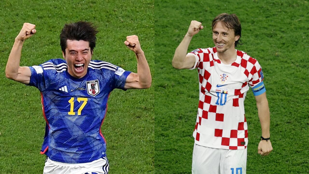 Japón vs. Croacia. Qatar 2022. Foto: REUTERS/Jennifer Lorenzini//REUTERS/Albert Gea