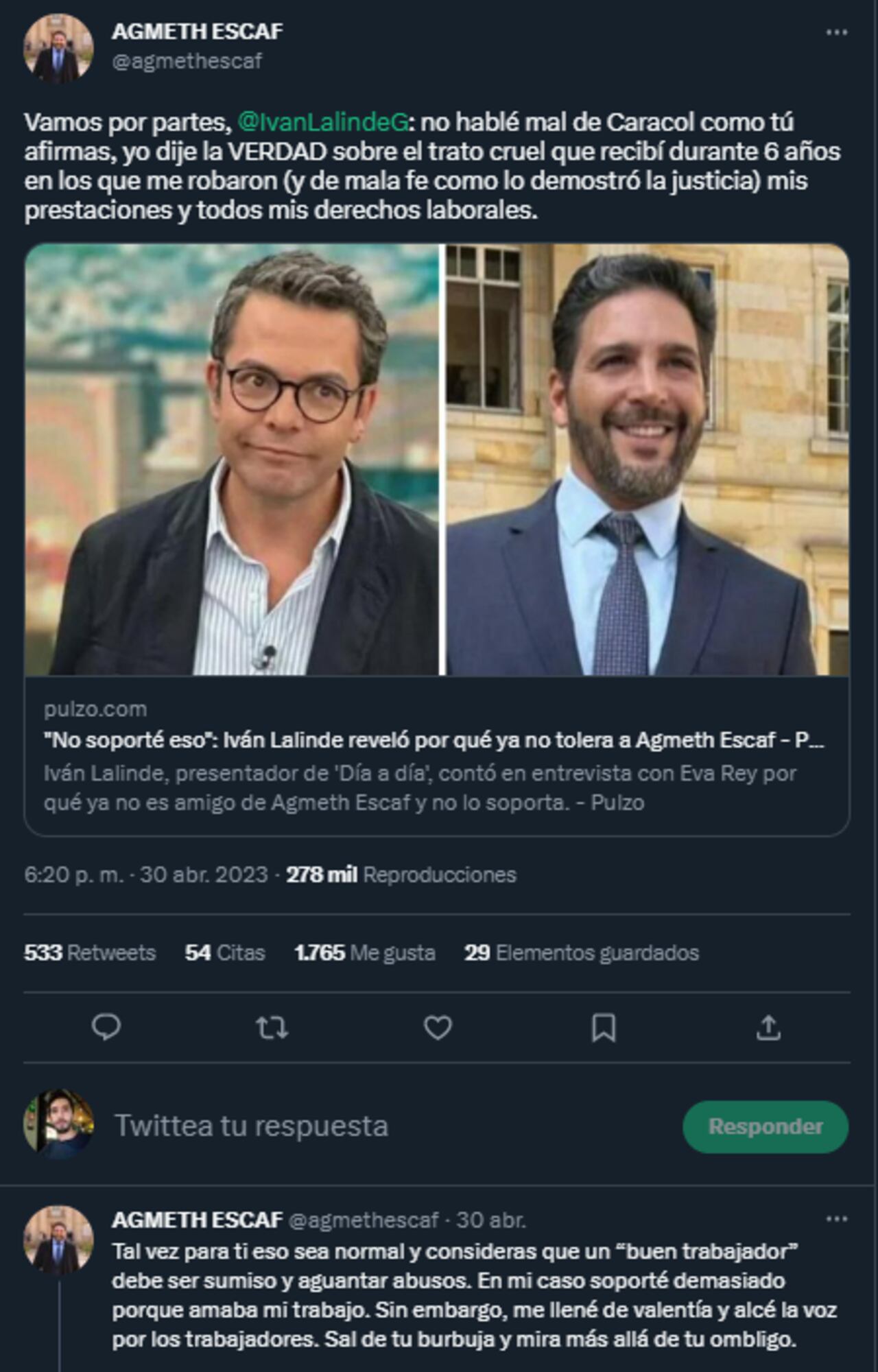 Foto: Twitter @agmethescaf