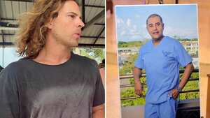 El médico colombiano, Edwin Arrieta, (derecha) asesinado presuntamente a manos del español, Daniel Sancho (izquierda).