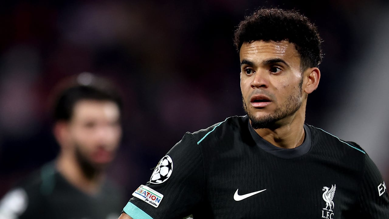 Luis Díaz, delantero del Liverpool de Inglaterra