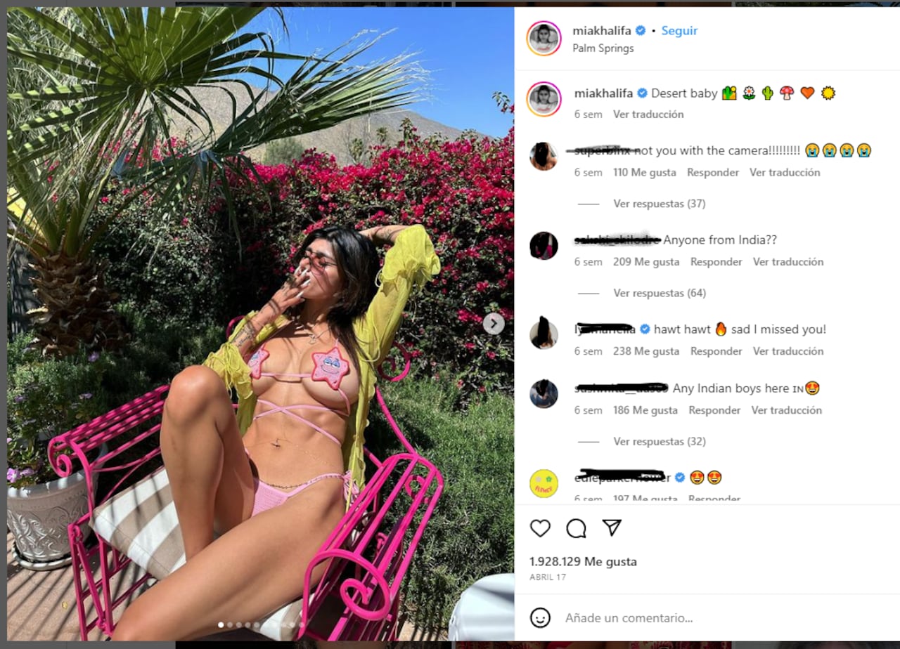 Foto: Instagram @miakhalifa