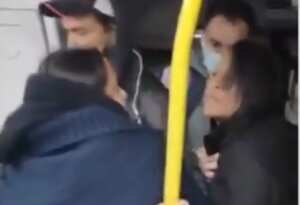 Riña en Transmilenio