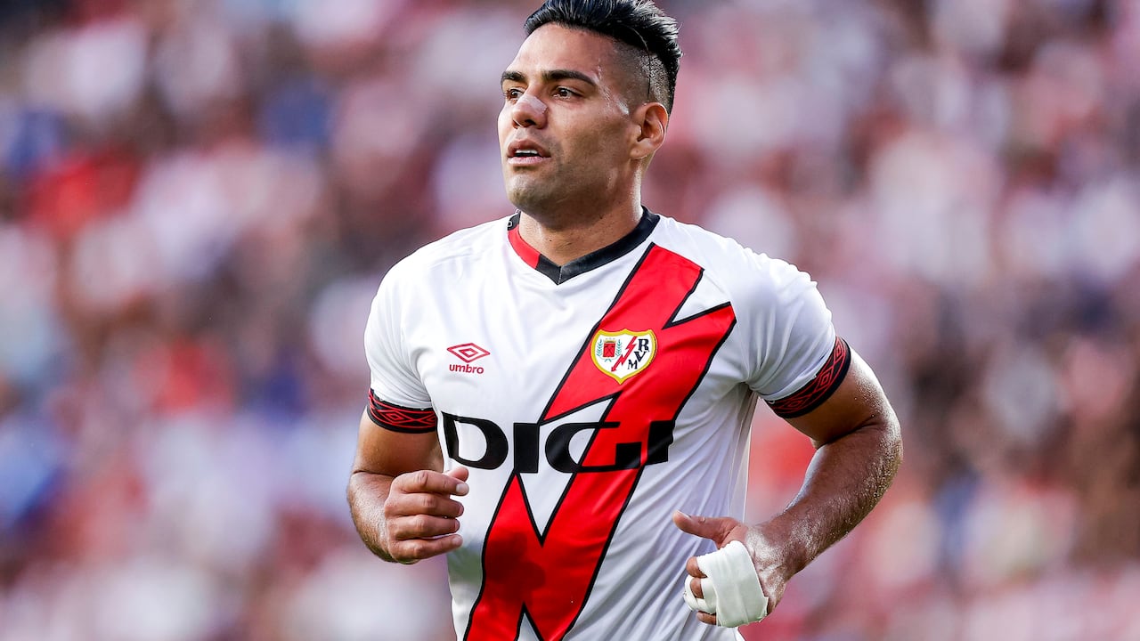Falcao García, delantero del Rayo Vallecanoen el partido contra el Real Mallorca.