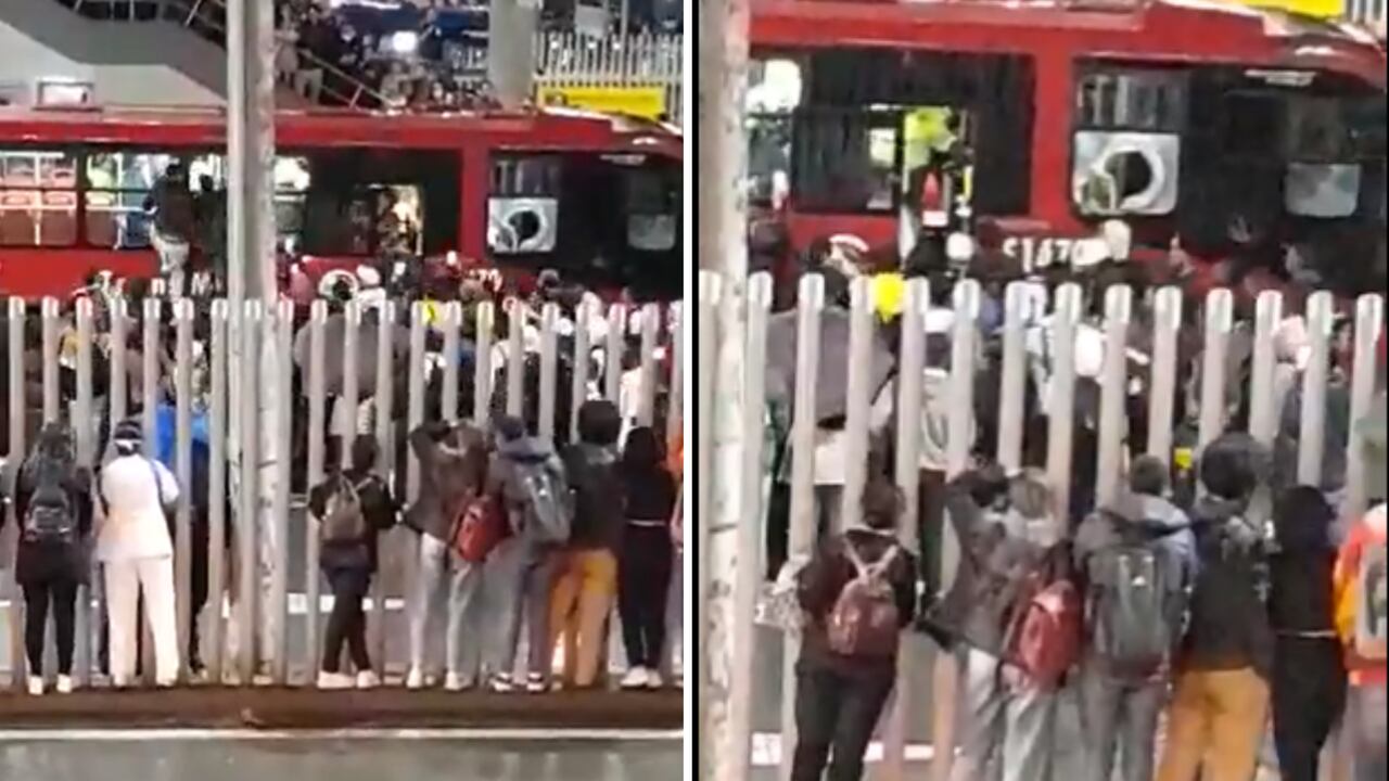 Video | TransMilenio: Hombre agredió a su esposa y casi lo linchan