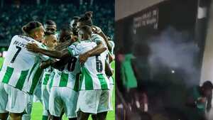 Hinchas de Nacional casi queman a jugadores con pólvora, en banderazo por la Superliga