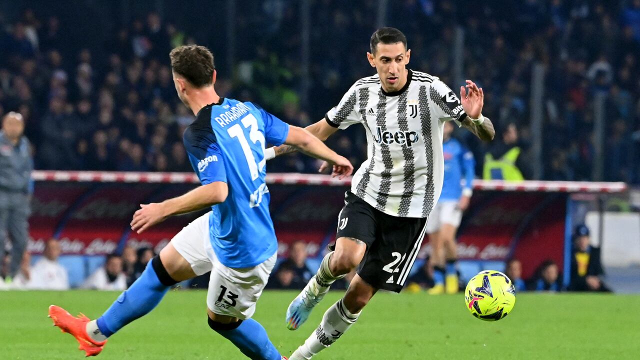 Ángel Di María marcó el gol del descuento de Juventus en la derrota 5-1.