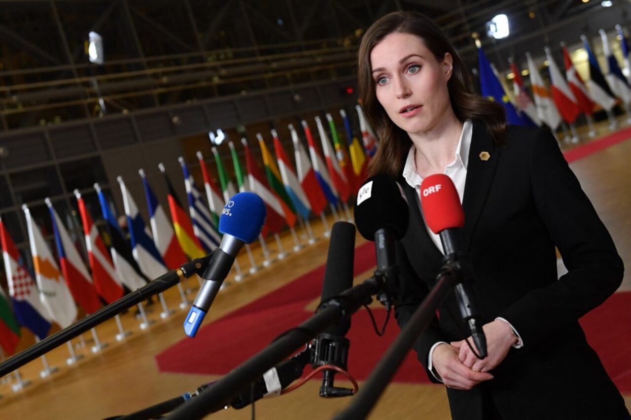 Sanna Marin, primera ministra de Finlandia (Photo by JOHN THYS / POOL / AFP)