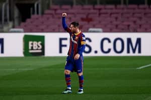 Lionel Messi. (Photo by Alex Caparros / Getty Images)
