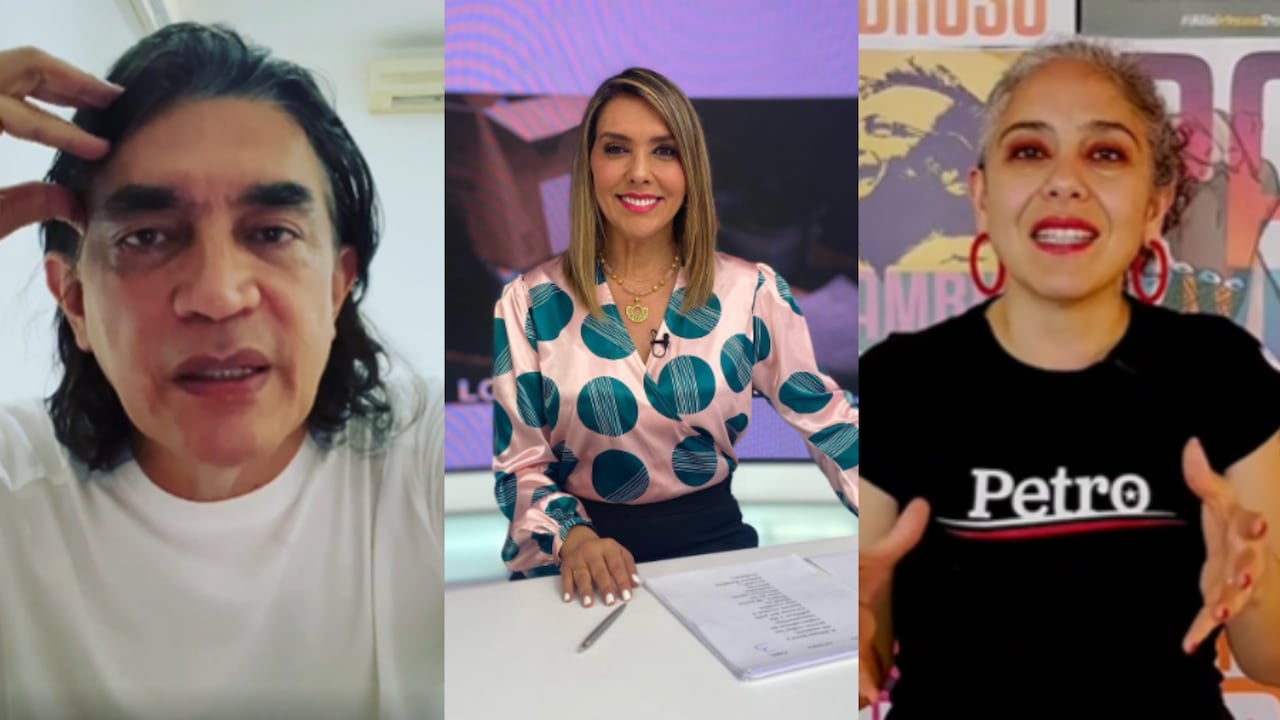 De izquierda a derecha Gustavo Bolívar Monica Rodriguez, María Jose Pizarro
