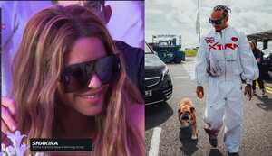 Shakira asistió al Gran Premio de la Formula 1 de Gran Bretaña