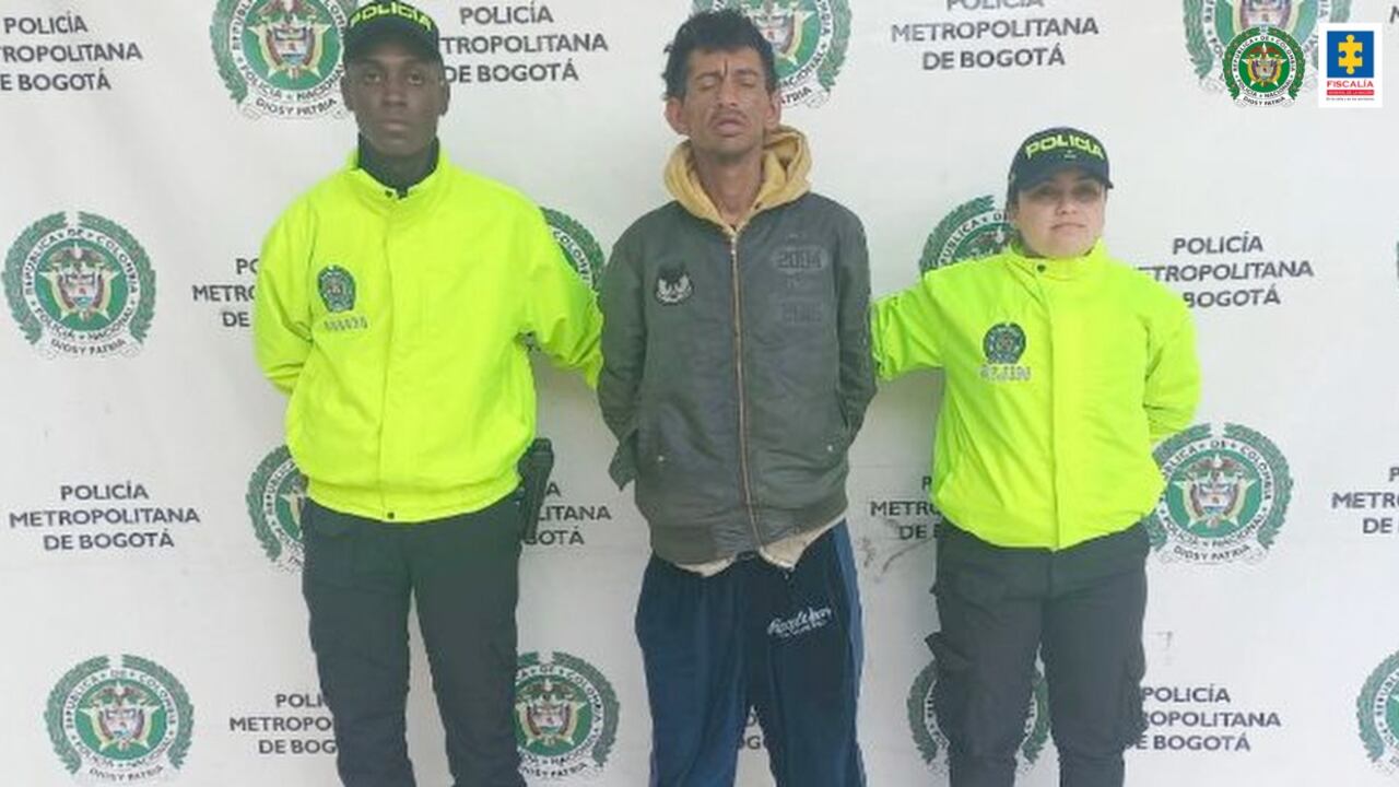 Foto suministrada por la Fiscalía de violador en Bogotá