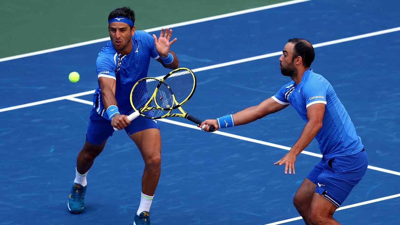 Robert Farah y Juan Sebastián Cabal en el US Open 2022.