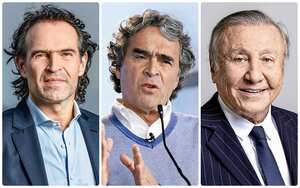 Federico Gutiérrez, Sergio Fajardo, Rodolfo Hernández.