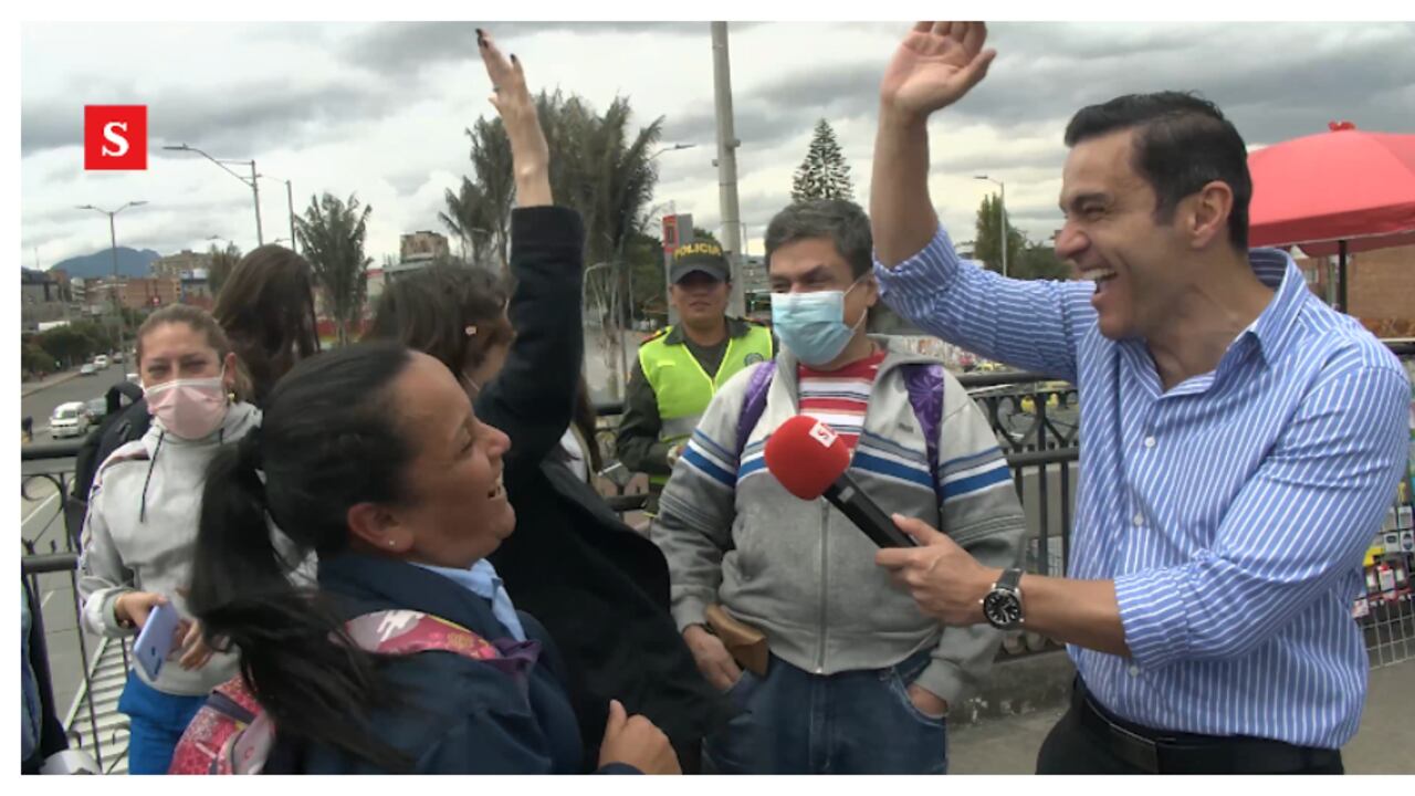 Juan Diego Alvira, en contacto con la gente