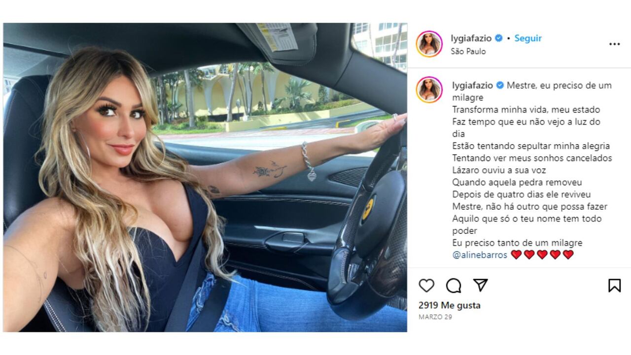 Ella era Lygia, la despampanante influencer que murió tras cirugía estética