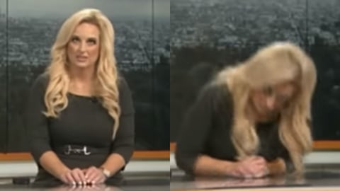 La presentadora del clima que se desmayó en plena transmisión