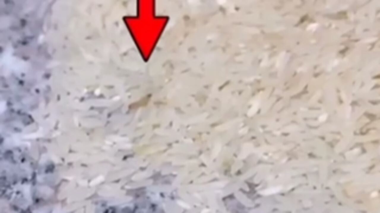 arroz dañado