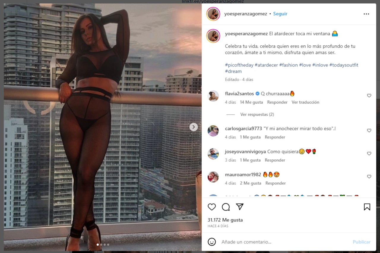 Foto: Instagram @yoesperanzagomez