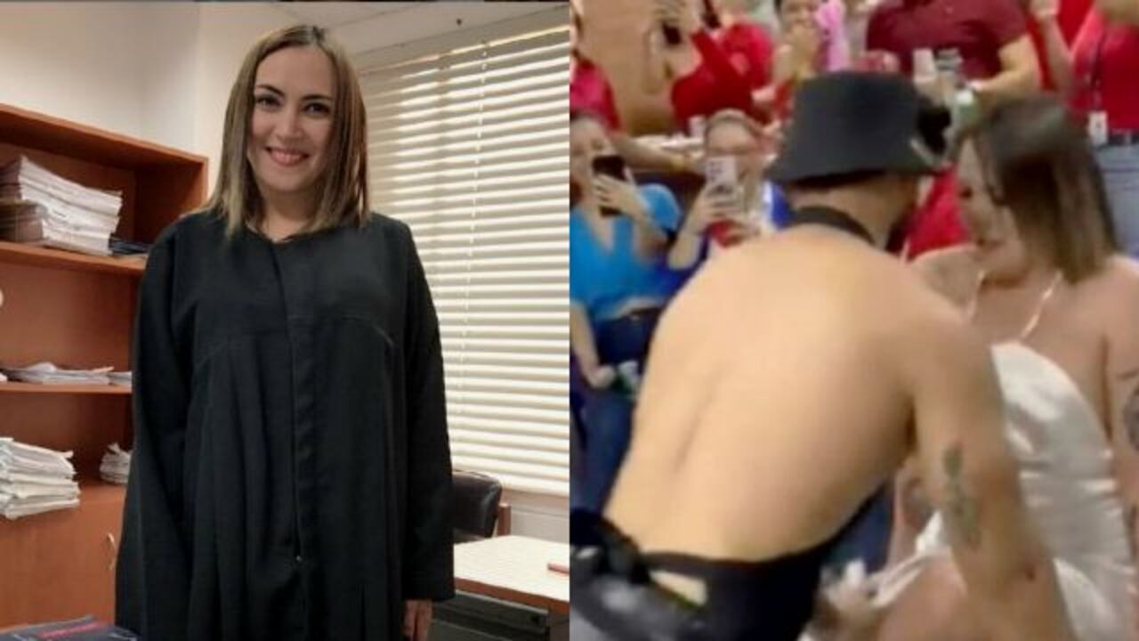 Suspenden a la jueza Vivian Polanía luego de aparecer en un video erótico en la celebración del Día de Amor y Amistad.
