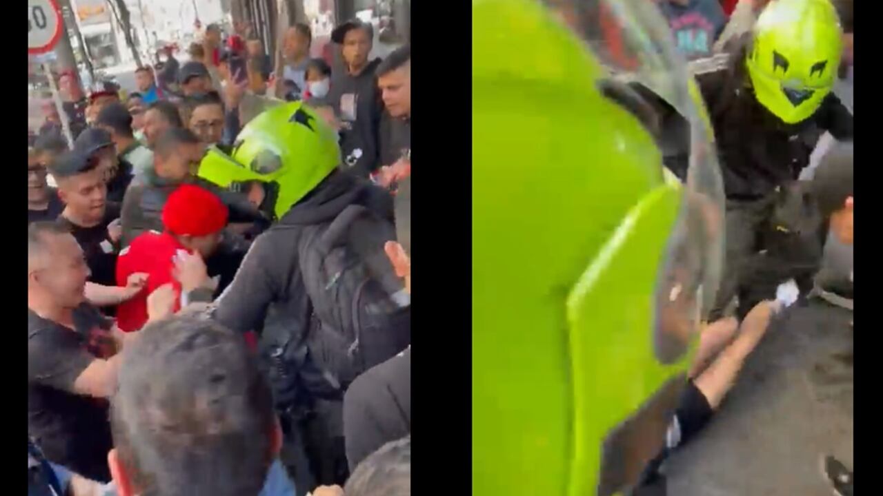 Ladrón recibe la paliza de su vida, lo dejan en calzoncillos y le queman la moto