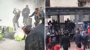 Policías atacados en manifestación de población indígena