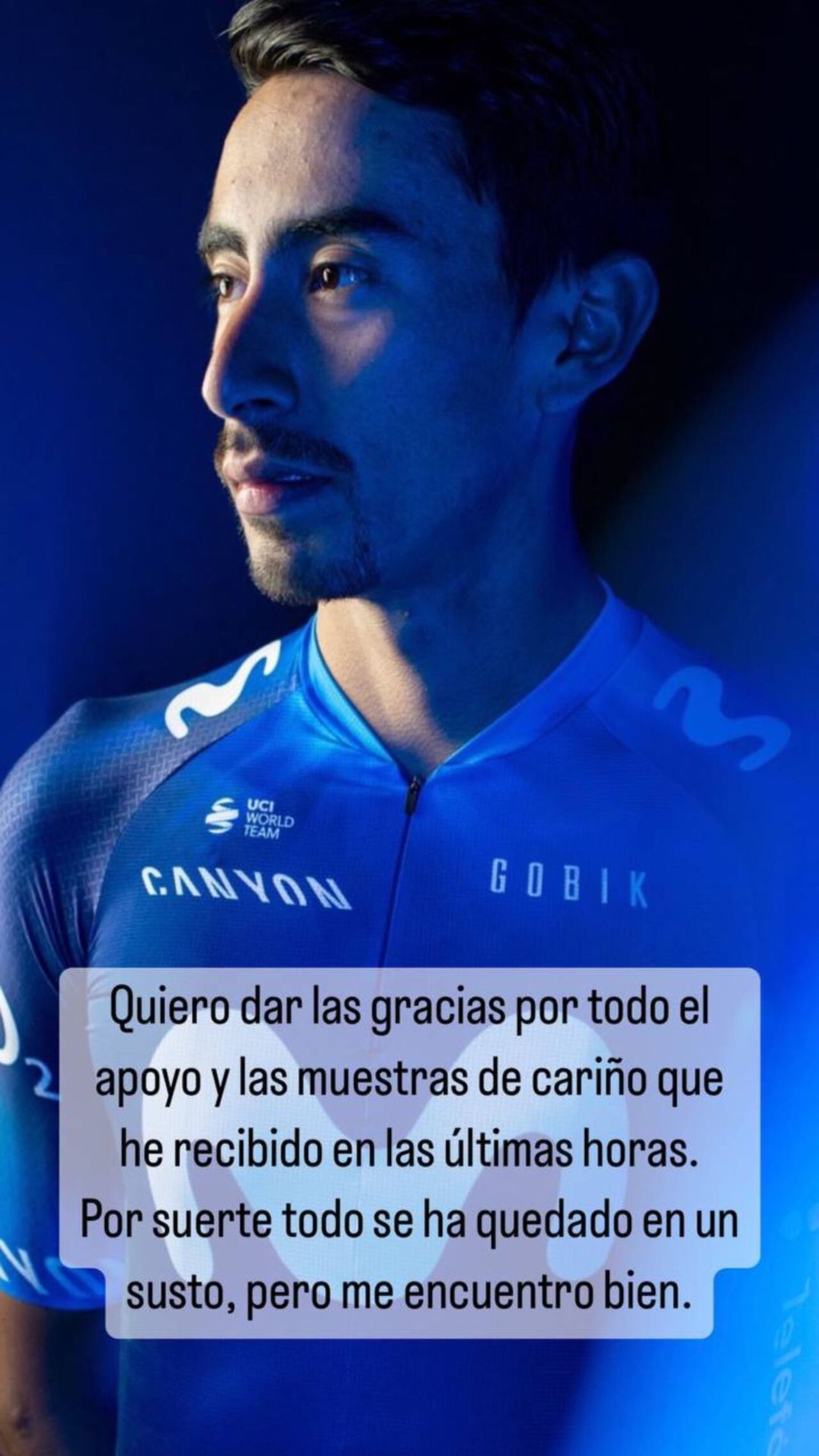 Mensaje de Iván Sosa luego del incidente que sufrió con el conductor de un camión.